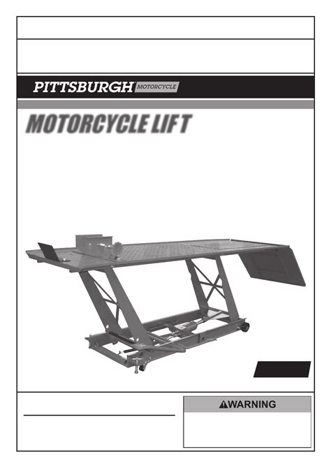 1000 lb capacity motorcycle lift pdf manual